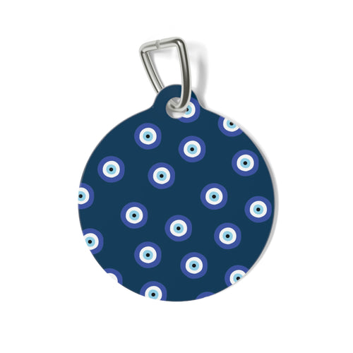 Charm Azure Bloom | Médaille personnalisée pour chien
