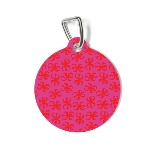 Charm Pink Punch | Médaille personnalisée pour chien